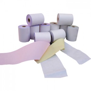 Cashier paper made of 2plys carbonless paper